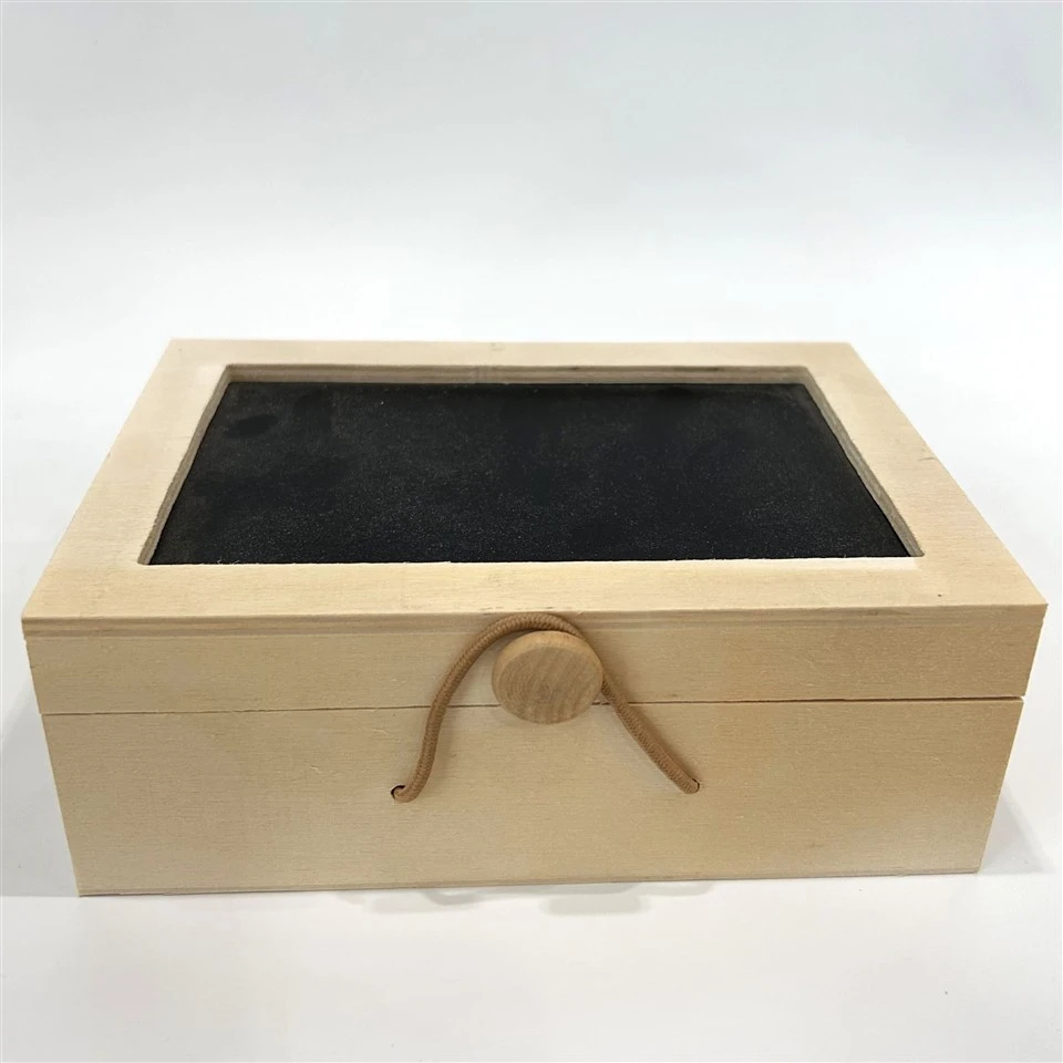 Wooden Saving Box with A Blackboard