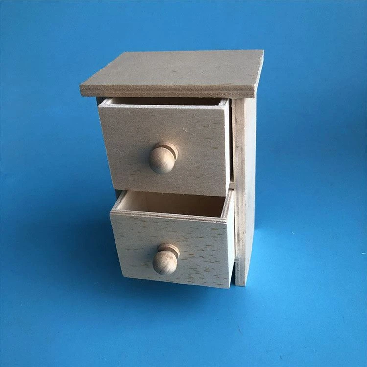 Mini Wooden Cabinet with 2 Drawers