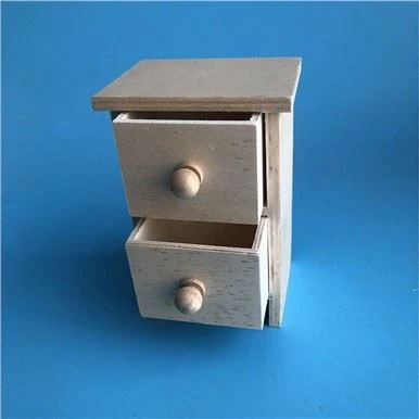 Mini Wooden Cabinet with 2 Drawers